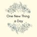 One New Thing a Day