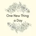 One New Thing a Day